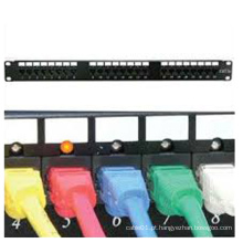 Utp cat6 led light patch panel